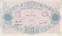 Frankreich 500 Francs - Pink and  blue - 11-06-1931 - Serial B.1693 - P.66