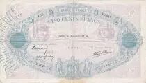 Frankreich 500 Francs - Pink and  blue - 15-07-1938 - Serial V.3047 - P.66