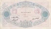 Frankreich 500 Francs - Pink and  blue - 23-04-1936 - Serial J.2260  - P.66