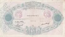 Frankreich 500 Francs - Pink and  blue - 27-05-1937 - Serial R.2584 - P.66