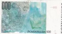 Frankreich 500 Francs - Ravel - Type Pierre & Marie Curie - Echantillon - 1995 - AU+