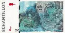 Frankreich 500 Francs - Ravel - Type Pierre & Marie Curie - Echantillon - 1995