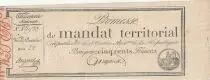 Frankreich 500 Francs - Territorial mandate - Serial 22 - Num 84933 - 1796
