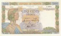 Frankreich 500 Francs - The peace - 01-10-1942 - Serial U.6964