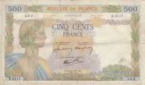 Frankreich 500 francs - The peace - 06-02-1941 - Serial E.2117
