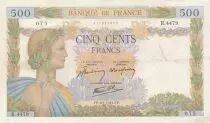 Frankreich 500 francs - The peace - 08-01-1942 - Serial B.4479