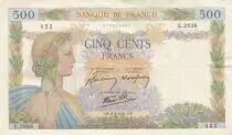 Frankreich 500 Francs - The peace - 08-05-1941 - Serial E.2838