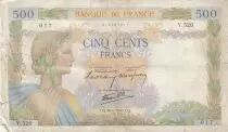Frankreich 500 francs - The peace - 20-06-1940 - Serial Y.520
