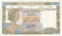 Frankreich 500 Francs - The peace- 01-10-1942 - Serial S.6947