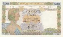 Frankreich 500 Francs - The peace- 01-10-1942 - Serial S.6964