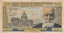 Frankreich 500 Francs - Victor Hugo - 02-09-1954 - Serial Z.38