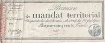 Frankreich 500 Francs - with serial - 1796 - VF to XF