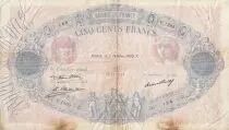 Frankreich 500 Francs Blue and Pink - 02-10-1930 - Serial V.1365