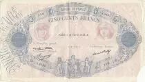 Frankreich 500 Francs Blue and Pink - 16-02-1933 - Serial S.2105