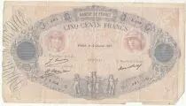 Frankreich 500 Francs Blue and Pink - 18-02-1927 - Serial T.986