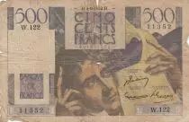 Frankreich 500 Francs Chateaubriand 04-09-1952 - Serial W.122