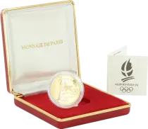 Frankreich 500 Francs JO Albertville - Pierre de Coubertin - 1991 - Proof - with box and certificate