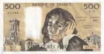 Frankreich 500 Francs Pascal - 03-02-1977 - Serial R.73 - VF