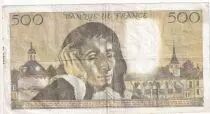 Frankreich 500 Francs Pascal - 03-11-1977 - Serial A.81- VF - P.156d