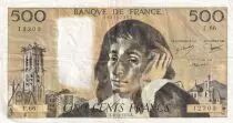 Frankreich 500 Francs Pascal - 04-11-1976 - Serial F.66 - VF