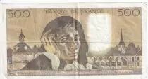 Frankreich 500 Francs Pascal - 07-06-1979 - Serial X.102 - VF - P156e