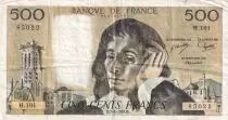 Frankreich 500 Francs Pascal - 07-06-1979  Serial H.101 - VF
