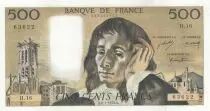 Frankreich 500 Francs Pascal - 086-01-1970 - H.16
