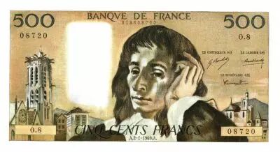 Frankreich 500 Francs Pascal - 1969-1-2 - O.8