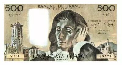 Frankreich 500 Francs Pascal - 1979-6-7 - Z. 101