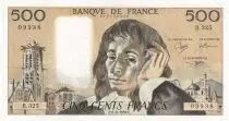Frankreich 500 Francs Pascal - St Jacques Tower - 02-02-1989 - Serial T.293 - VF