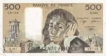 Frankreich 500 Francs Pascal - St Jacques Tower - 02-02-1989 - Serial T.293 - VF