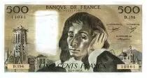 Frankreich 500 Francs Pascal - St Jacques Tower - 02.06.1983 - Serial D.194 - Fay.71.29