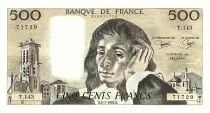 Frankreich 500 Francs Pascal - St Jacques Tower - 02.07.1981 - Serial T.143 - Fay.71.25