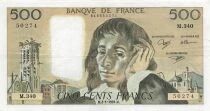 Frankreich 500 Francs Pascal - St Jacques Tower - 03-01-1991 - S&eacute;rie M.340