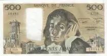 Frankreich 500 Francs Pascal - St Jacques Tower - 03-04-1980 - Serial T.113 - VF