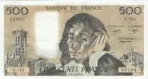 Frankreich 500 Francs Pascal - St Jacques Tower - 04-09-1980 - Serial L.124 - VF