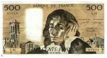 Frankreich 500 Francs Pascal - St Jacques Tower - 04-10-1973 - Serial L.31