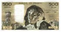Frankreich 500 Francs Pascal - St Jacques Tower - 04.08.1981 - Serial R.140 - Fay.71.24