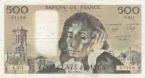 Frankreich 500 Francs Pascal - St Jacques Tower - 05-07-1984 - Serial S.211
