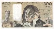 Frankreich 500 Francs Pascal - St Jacques Tower - 06-01-1983 - Serial P.175 - VF
