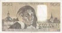 Frankreich 500 Francs Pascal - St Jacques Tower - 06-02-1986 - Serial T.241 - VF