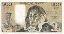 Frankreich 500 Francs Pascal - St Jacques Tower - 07-01-1993  - Serial  Z.397- VF