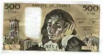 Frankreich 500 Francs Pascal - St Jacques Tower - 08.01.1981 - Serial Y.135 - Fay.71.23