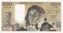 Frankreich 500 Francs Pascal - St Jacques Tower - 22-01-1987 - Serial G.255 - VF