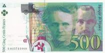 Frankreich 500 Francs Pierre and Marie Curie - 1994 WITHOUT SECURITY TREAD