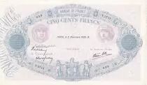 Frankreich 500 Francs Rose et Bleu - 02-11-1939 - Serial T.3713