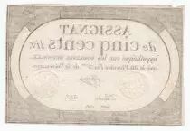 Frankreich 500 Livres 20 Pluviose An II (8.2.1794) - Sign. Chocus