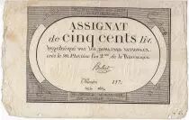 Frankreich 500 Livres 20 Pluviose An II (8.2.1794)