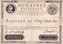 Frankreich 500 Livres Louis XVI - 29-09-1790 - Sign. Coupet