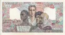 Frankreich 5000 Francs - Empire - 04-10-1945 - Serial C.1455 - P.103